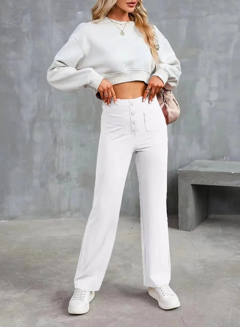 High-Waist Wide Leg Pants