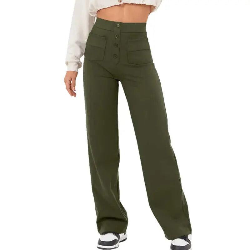 High-Waist Wide Leg Pants