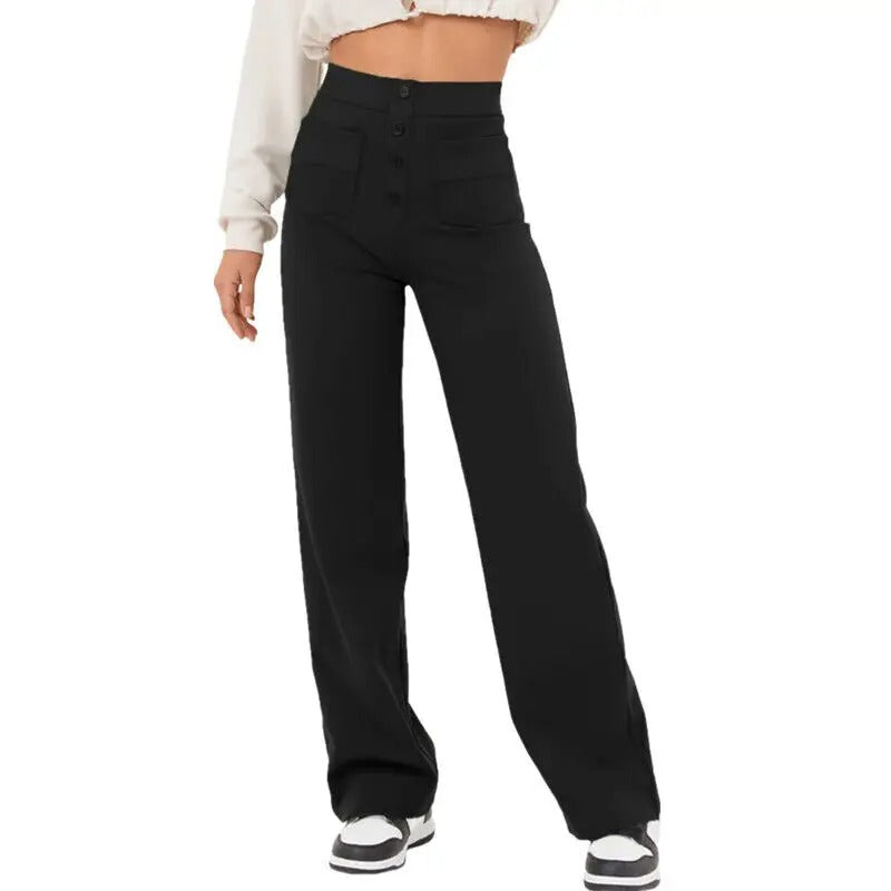 High-Waist Wide Leg Pants
