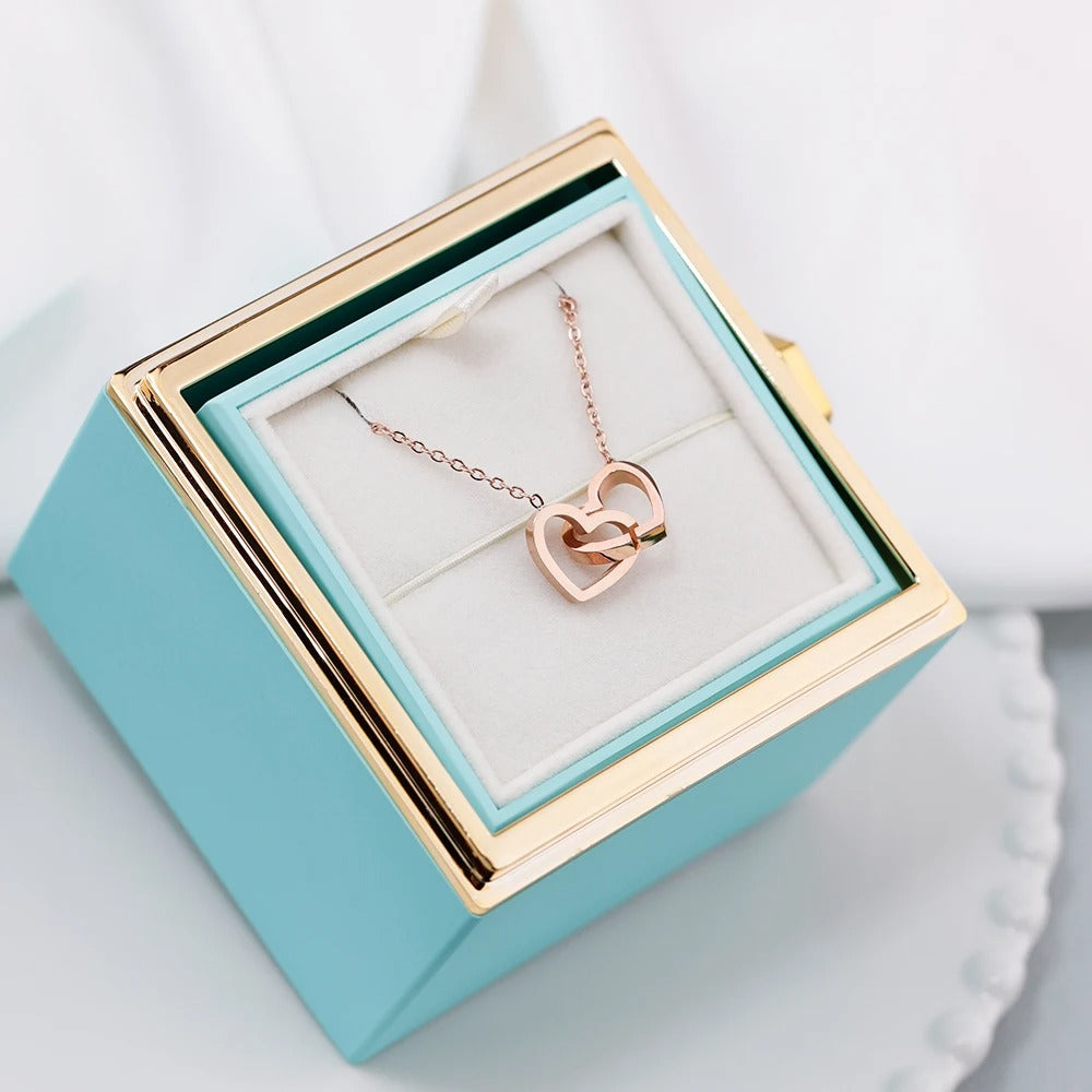 Valentine Rose Gift Necklace