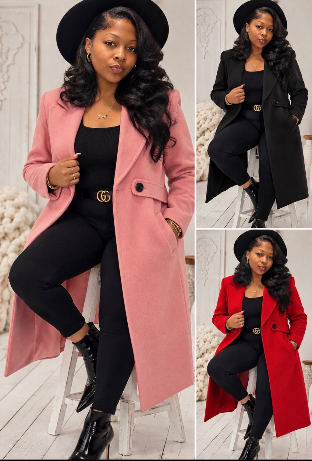 Single-Button Longline Coat