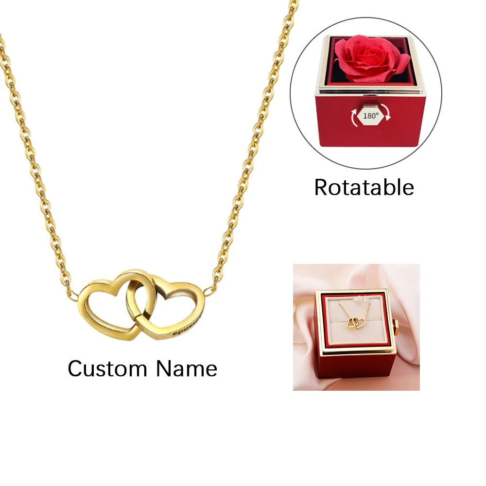 Valentine Rose Gift Necklace