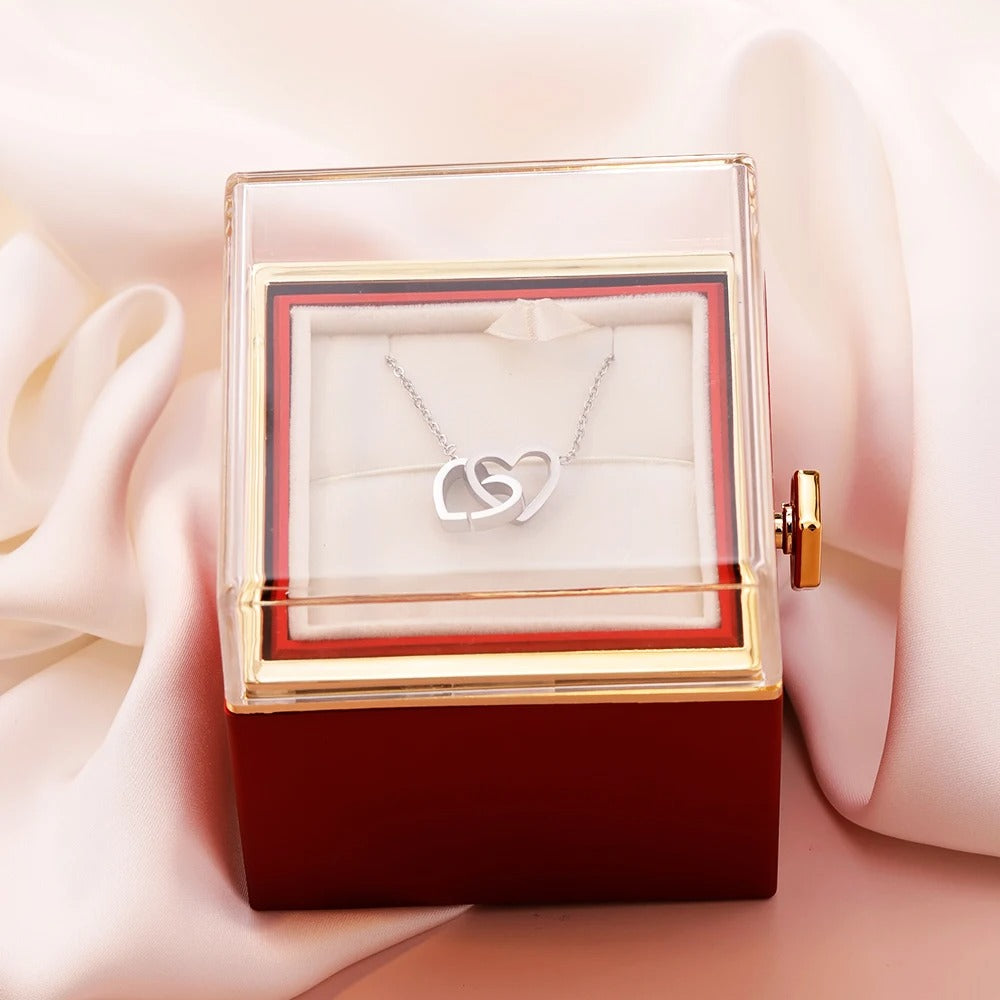 Valentine Rose Gift Necklace